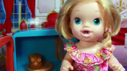 Baby Alive ON FIRE! Just Like Home Microwave - Trouble Baby Doll Kitchen Toy Video