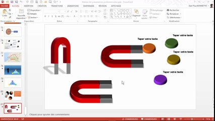 Powerpoint - Créer un Aimant (ou Magnet