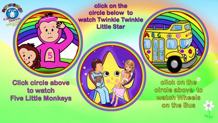 The Wheels on the Bus Song for children | Red Bus