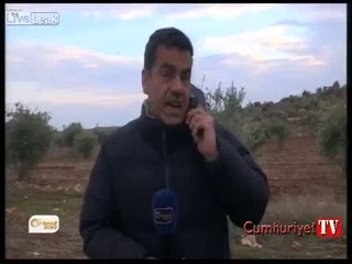 Canlı yayında roket düştü