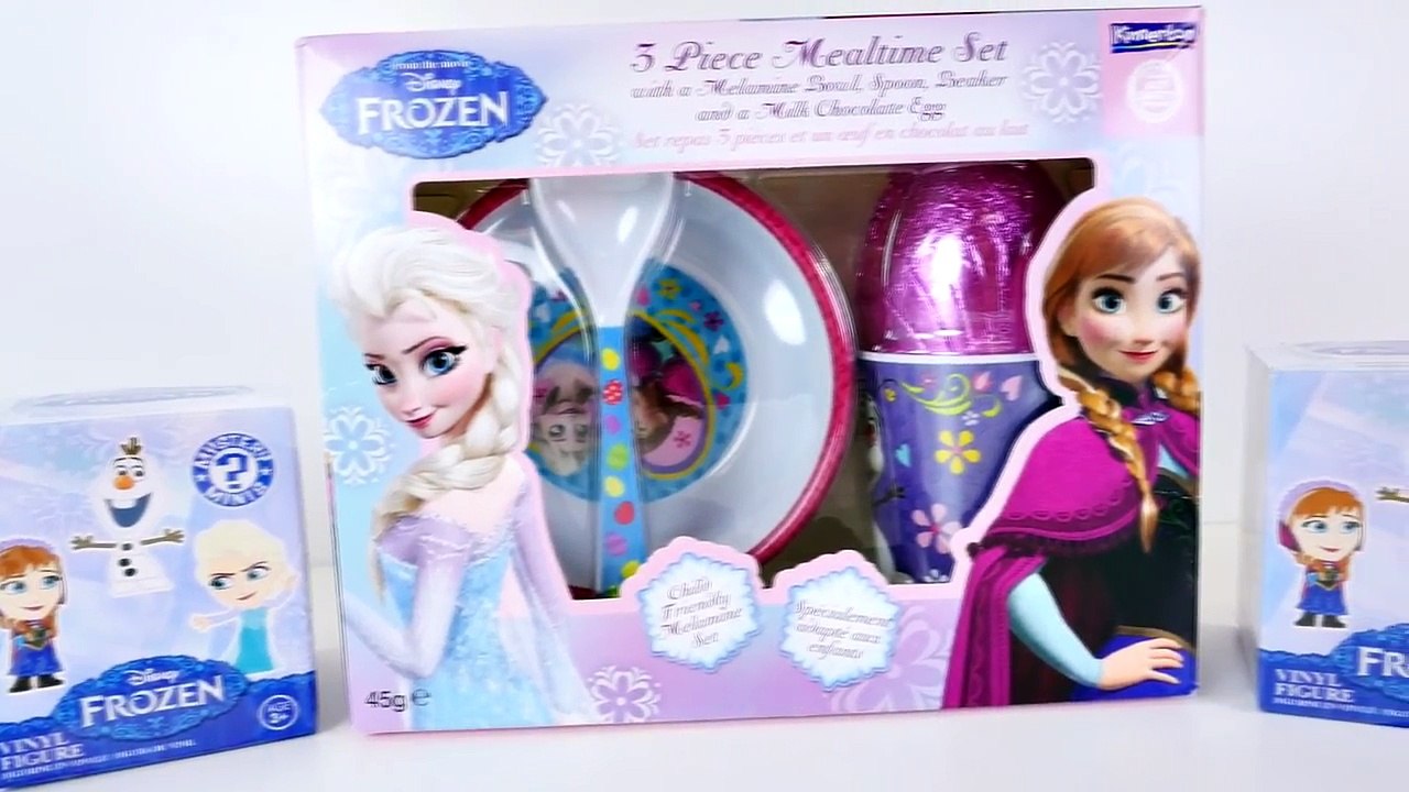 DISNEY FROZEN 3-Piece Mealtime Pink Surprise Egg Kinnerton 4 Frozen Mystery Minis Funko Toys