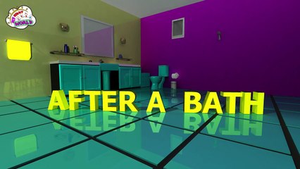 3D Animation After A Bath Nursery rhymes for childrens with lyrics