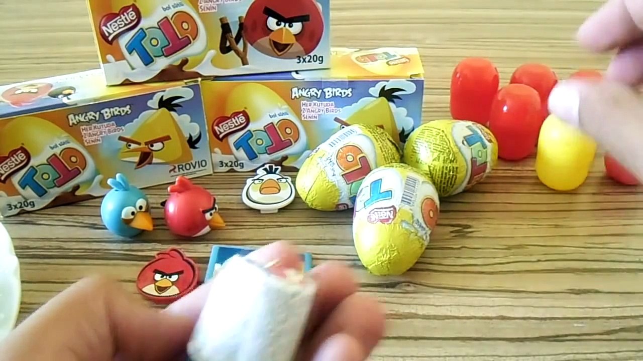 9 Nestle ToTo Angry Birds Sürpriz Yumurta Oyuncak Açımı