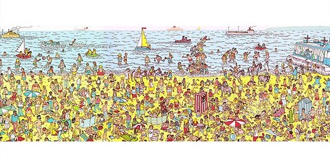 Where is Wally-Find Wally a.k.a Waldo in the beach 360