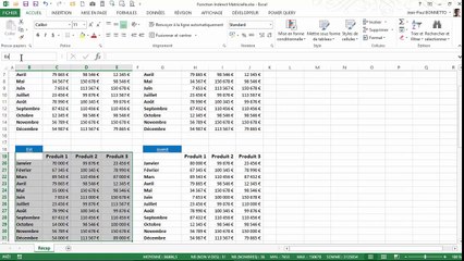 Excel - Comment utiliser la fonction Indirect() en mode Matriciel