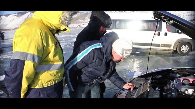 Nissan GT-R ставит рекорд скорости на льду озера Байкал