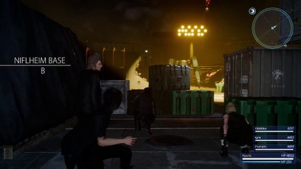 Final Fantasy XV - Gameplay stealth e combattimenti - Base di Niflheim