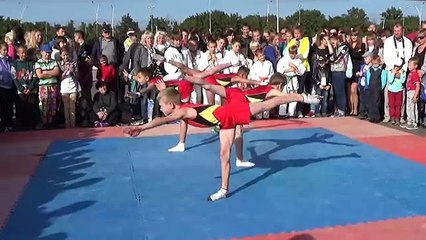 Спортивная гимнастика - показательное выступление ДЮСШ Фрунзенец (Сумы)