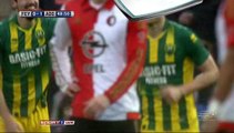 0-1 Kevin Jansen Goal Holland  Eredivisie - 31.01.2016, Feyenoord 0-1 ADO Den Haag