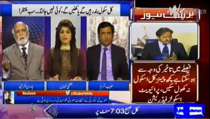 Haroon Rasheed bashes government on School opening issue over security threat