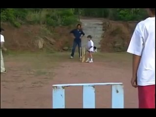 Imran Khan enjoying cricket with his sons.