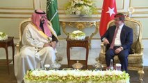 Başbakan Davutoğlu, Suudi Arabistan Savunma Bakanı Prens Muhammed Bin Selman ile Görüştü