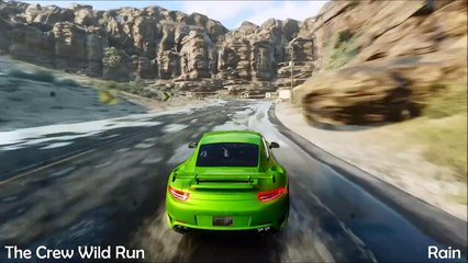 DriveClub vs. Need For Speed vs. The Crew vs. Project CARS | Graphics, Rain & Weather Comp