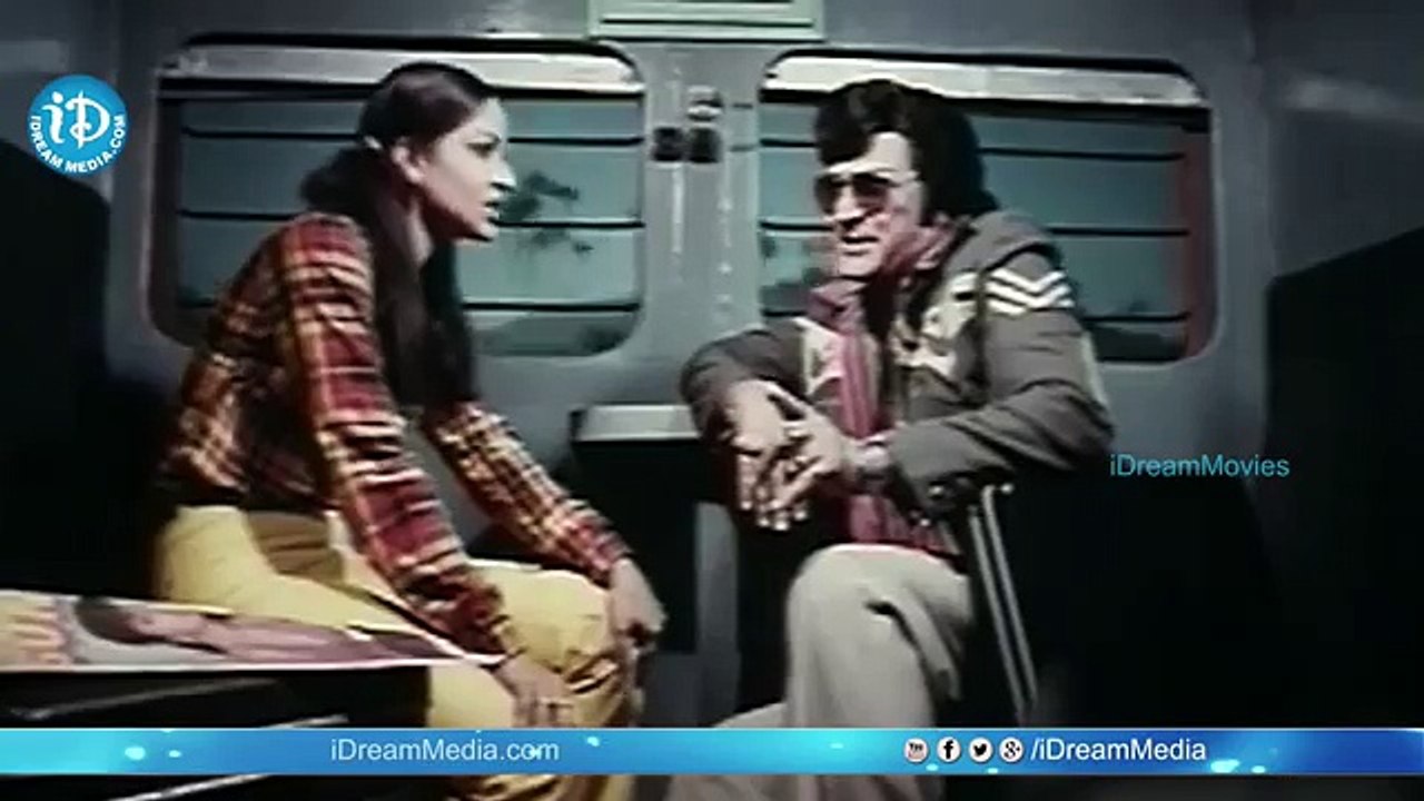 Kaliyuga Ramudu Movie Scenes - Sr NTR Meets Rati Agnihotri In a Train (Funny Videos 720p)