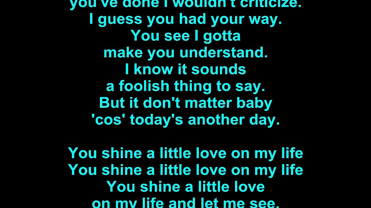 Electric Light Orchestra – Shine A Little Love Lyrics