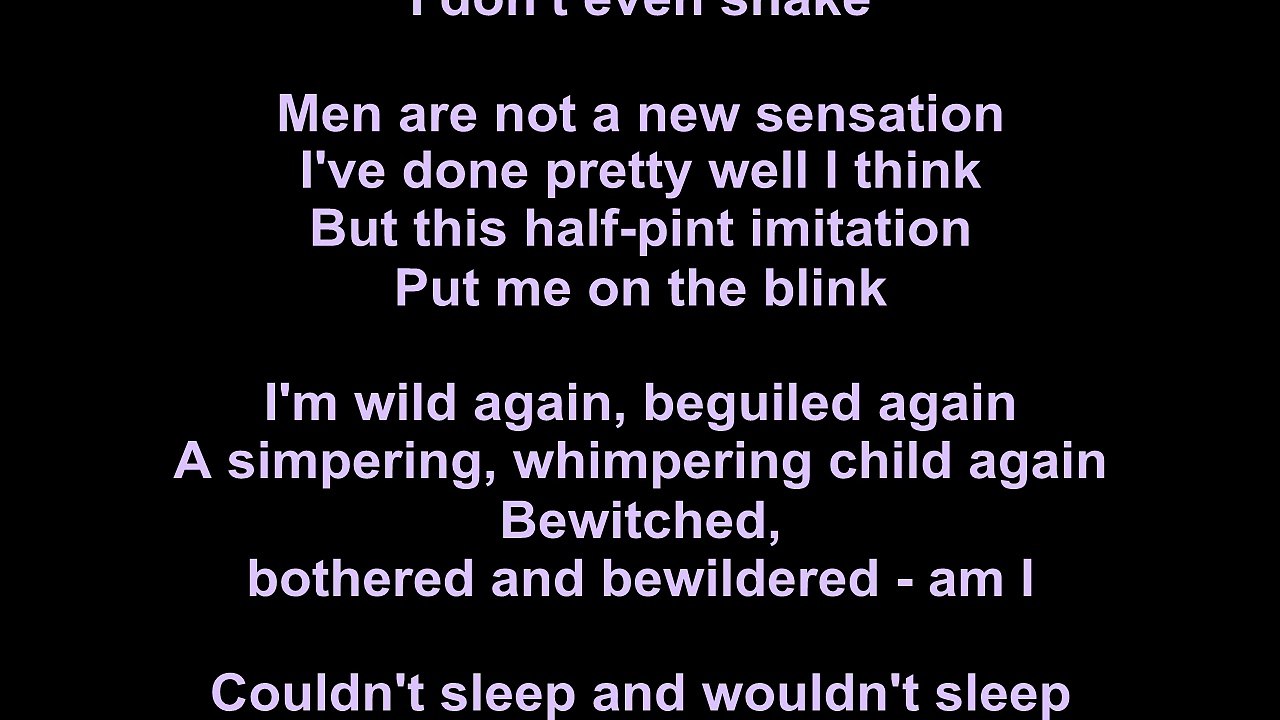 Ella Fitzgerald – Bewitched Lyrics