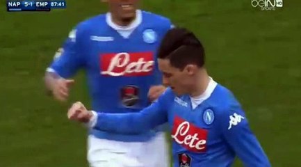 Jose Callejon 2 nd Goal Napoli 5 - 1 Empoli Serie A 31-1-2016