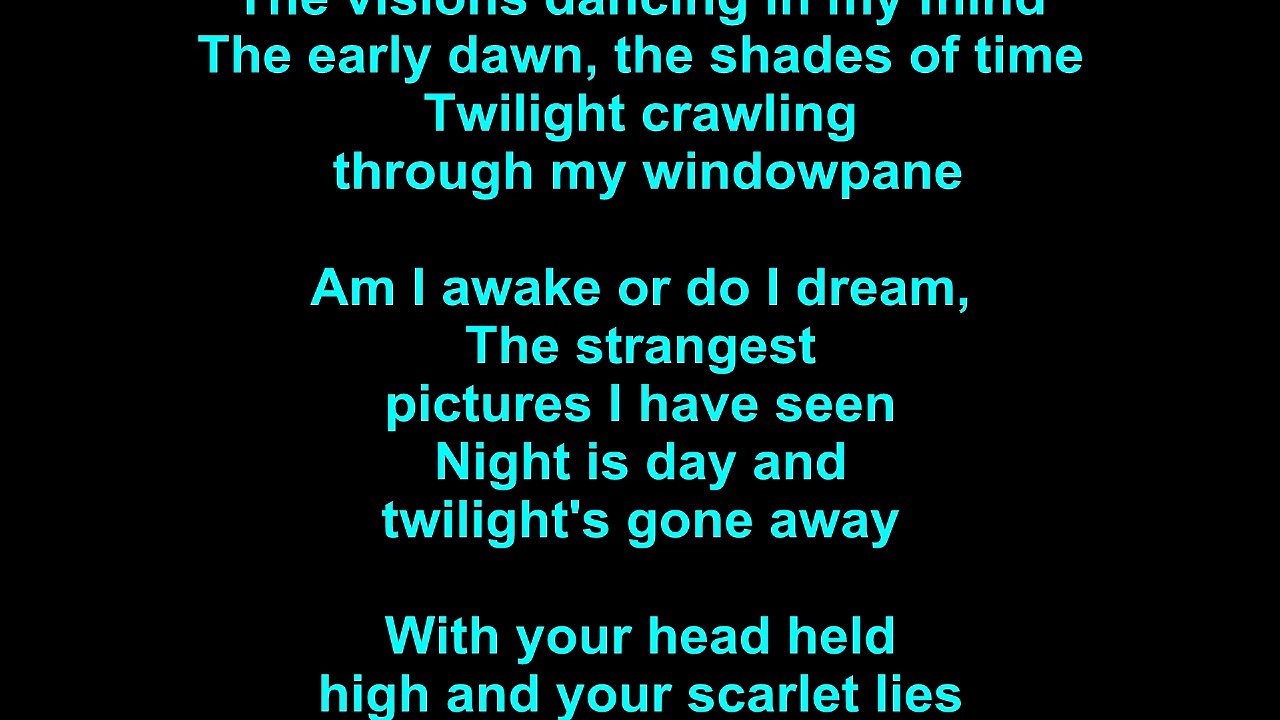 Electric Light Orchestra Twilight Lyrics video Dailymotion