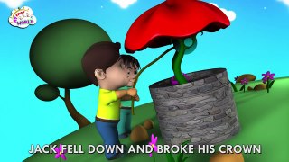 Jack and Jill went up the Hill | 3D Animation English Nursery Rhymes for Children | Kids S