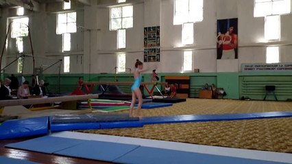 Спортивная гимнастика, бревно Натальи Канжи