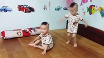 funny twins baby dancing - twins dance - twins boy dancing - baby twins dance