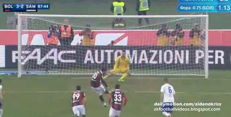 Mattia Destro 3:2 Penalty-Kick | Bologna v. Sampdoria 31.01.2016 HD