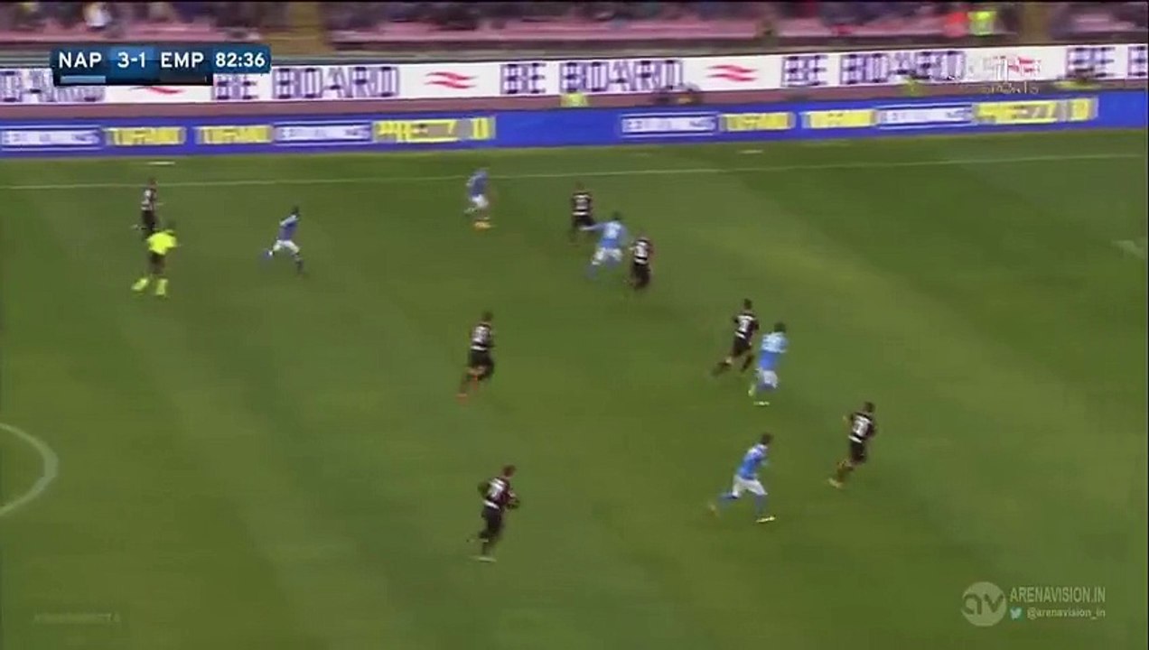 José Callejon Super goal Napoli 4-1 Empoli  31.01.2016