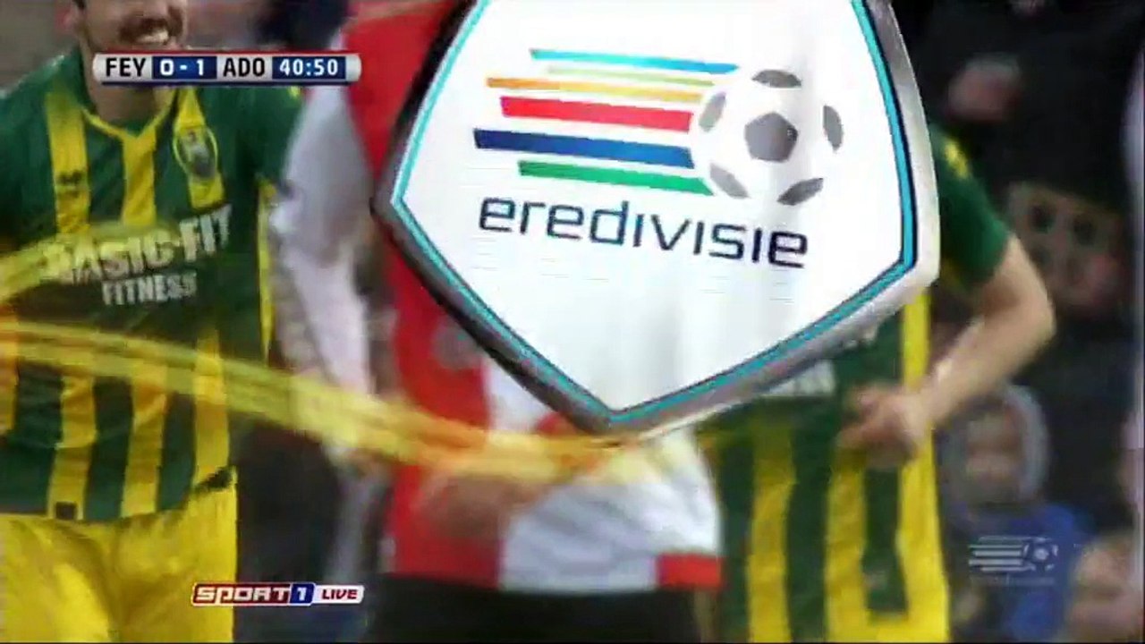 0-1 Kevin Jansen Goal Holland Eredivisie - 31.01.2016, Feyenoord 0-1 ADO Den Haag