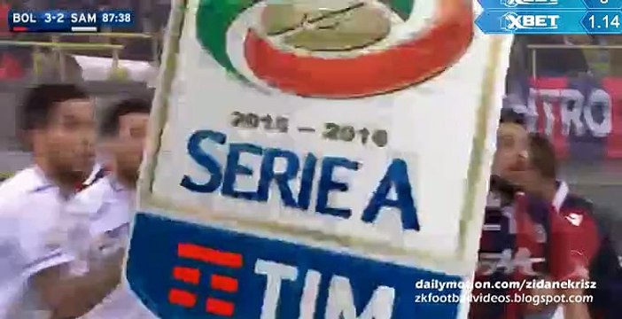 Mattia Destro Penalty-Kick - Bologna 3-2 Sampdoria 31.01.2016 HD