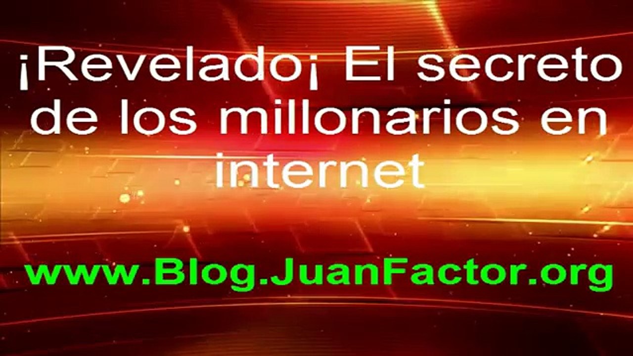 “Millonarios En Internet” ¡Revelado¡ El secreto de los millonarios en internet