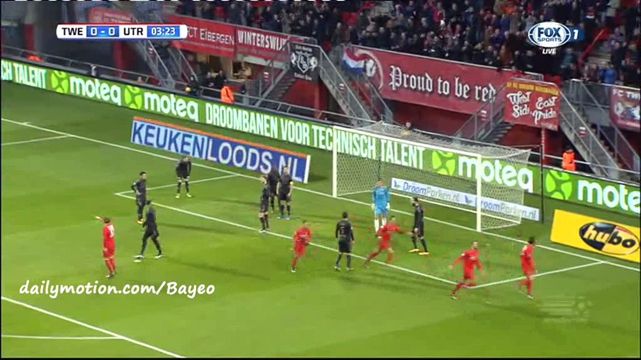 Uvini Bruno Goal HD - Twente 1-0 Utrecht - 31-01-2016 Eredivisie