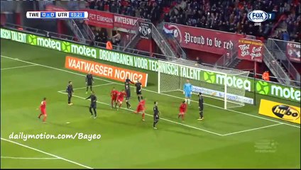 Uvini Bruno Goal - Twente 1-0 Utrecht - 31-01-2016 Eredivisie