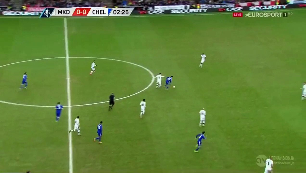 Diego Costa Super 1 on 1 Chance - MK Dons v. Chelsea 31-01-2016 HD FA Cup