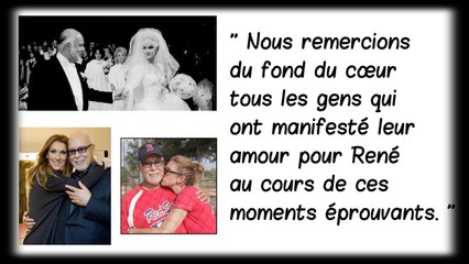 Céline Dion brise le silence dix jours après la mort de son mari