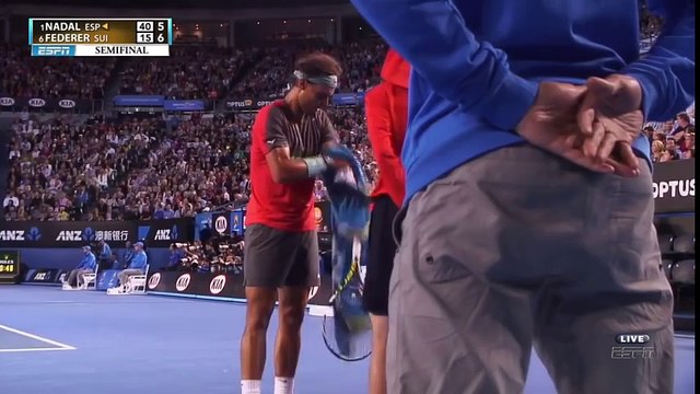 Nadal VS Federer - Australian Open 2014 - Semi-Final - Full Match HD_77