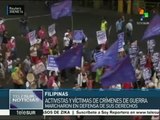 Protestan en Filipinas por crímenes de guerra perpetrados desde Japón
