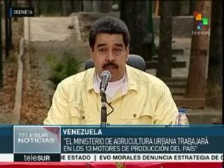 Maduro: Venezuela trabajará en 13 motores productivos