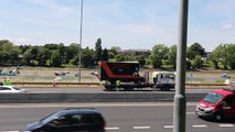 M275 Lorry And Two Car Crash Closed the Motorway