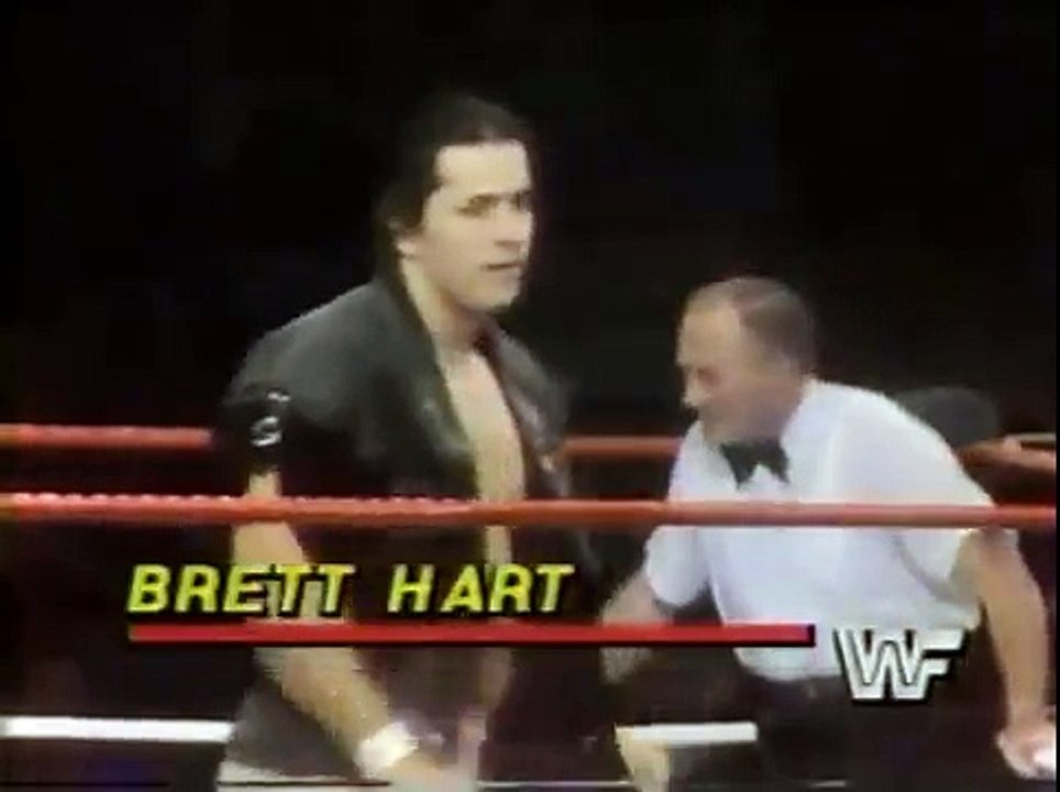 Bret Hart in action   Championship Wrestling Sept 29th, 1984