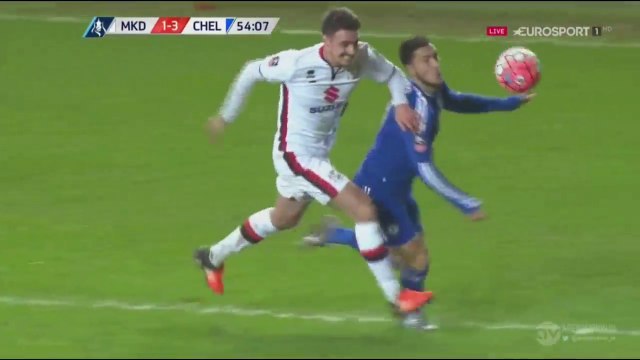 1-4 Eden Hazard Penalty Goal HD - Milton Keynes Dons v. Chelsea 31.01.2016 HD