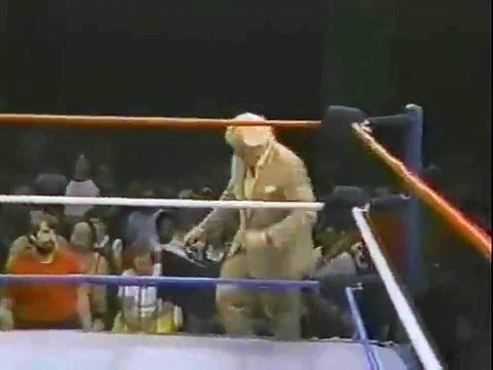 Adrian Adonis in action   Championship Wrestling July 20th, 1985