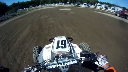 ATV Rider Flies off Track