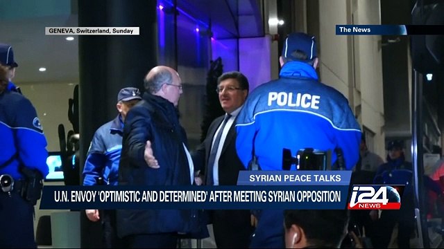 U.N. envoy 'optimistic and determined' after meeting Syrian opposition