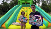 BEST WATER SLIDE MIX LITTLE TIKES Biggest Slide Pool Family Fun Biggest Surprise Balloons Toys