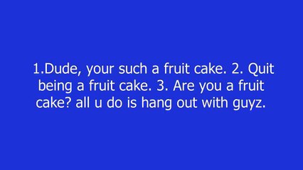 fruit cake meaning and pronunciation