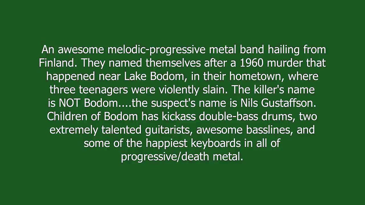 children of bodom meaning and pronunciation