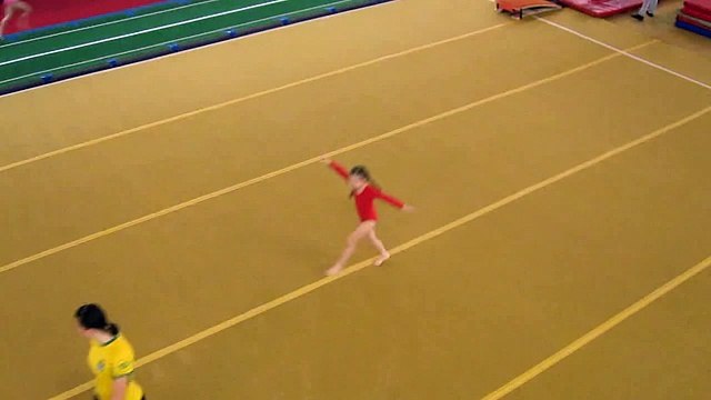 Аня, спортивная гимнастика, вольные упражнения (24.12.2010)