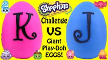 SHOPKINS CHALLENGE #6 - Giant Play Doh Surprise Eggs | Shopkins Baskets -  Awesome Toys TV