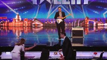 David saves Simon from choking | Britain\'s Got More Talent 2014