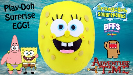 GIANT SpongeBob SquarePants Play Doh Surprise Egg | BFFs, SpongeBob Blind Bags, Domo